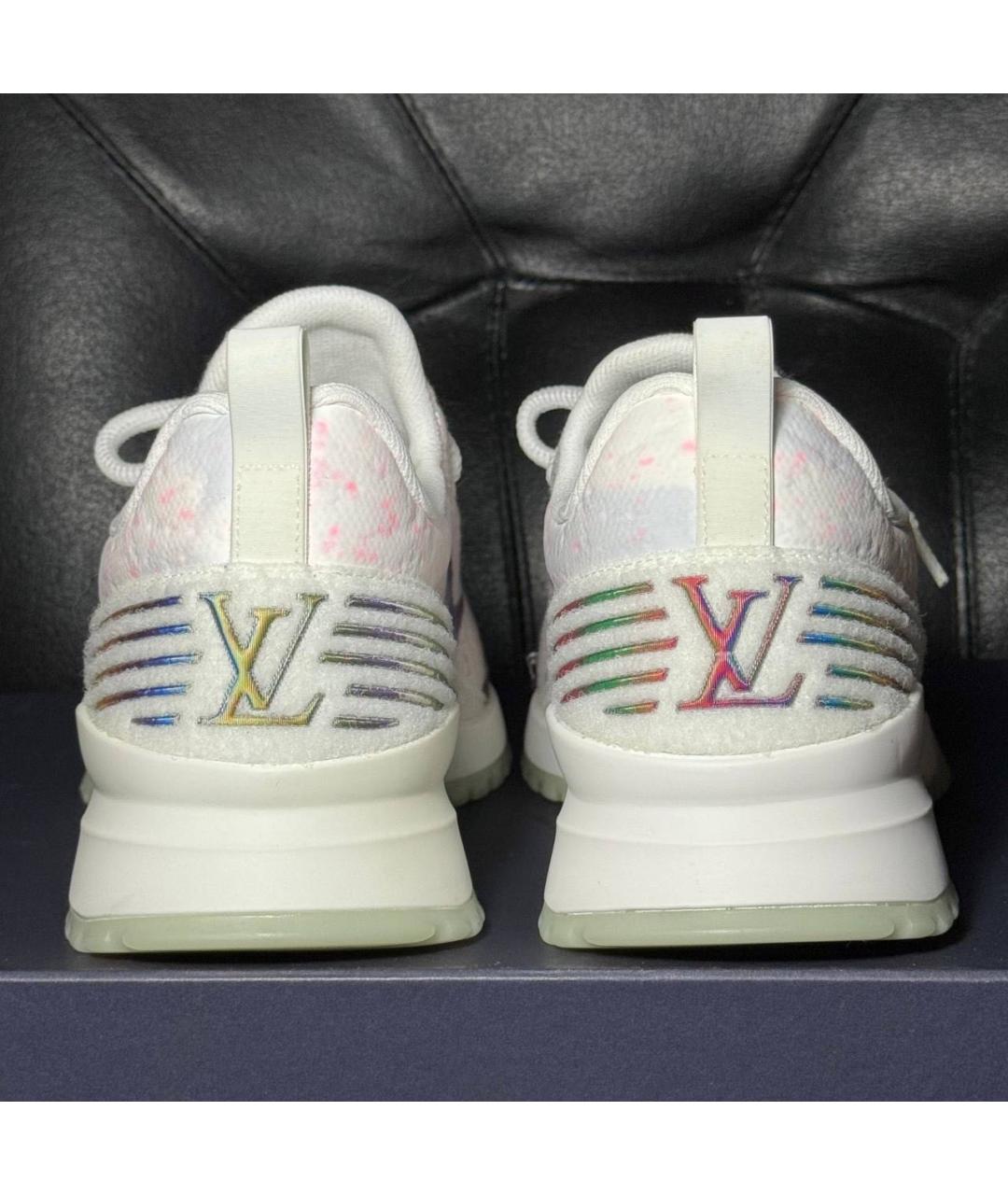 LOUIS VUITTON Белые текстильные низкие кроссовки / кеды, фото 2