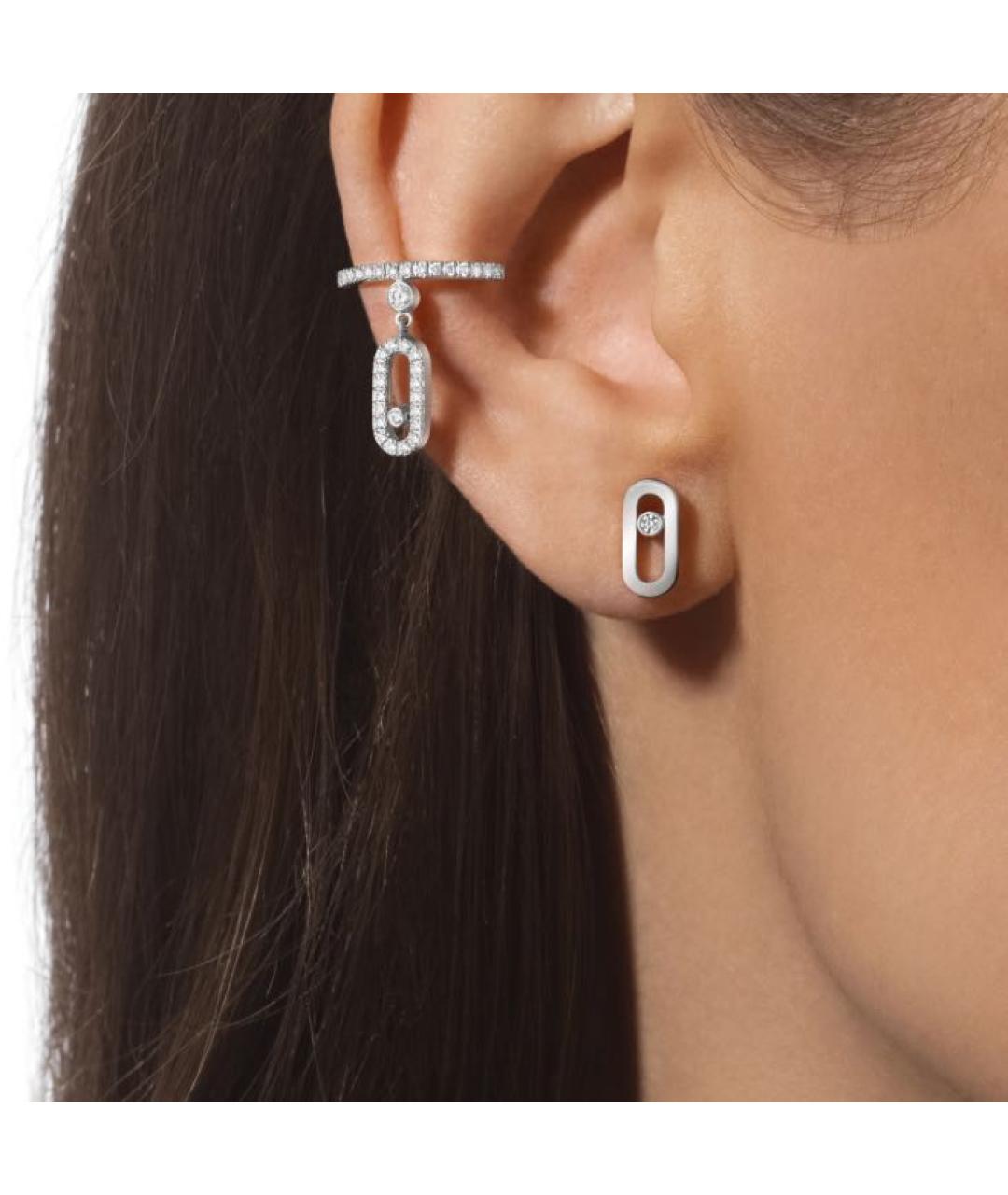 MESSIKA Серебряные серьги из белого золота, фото 2