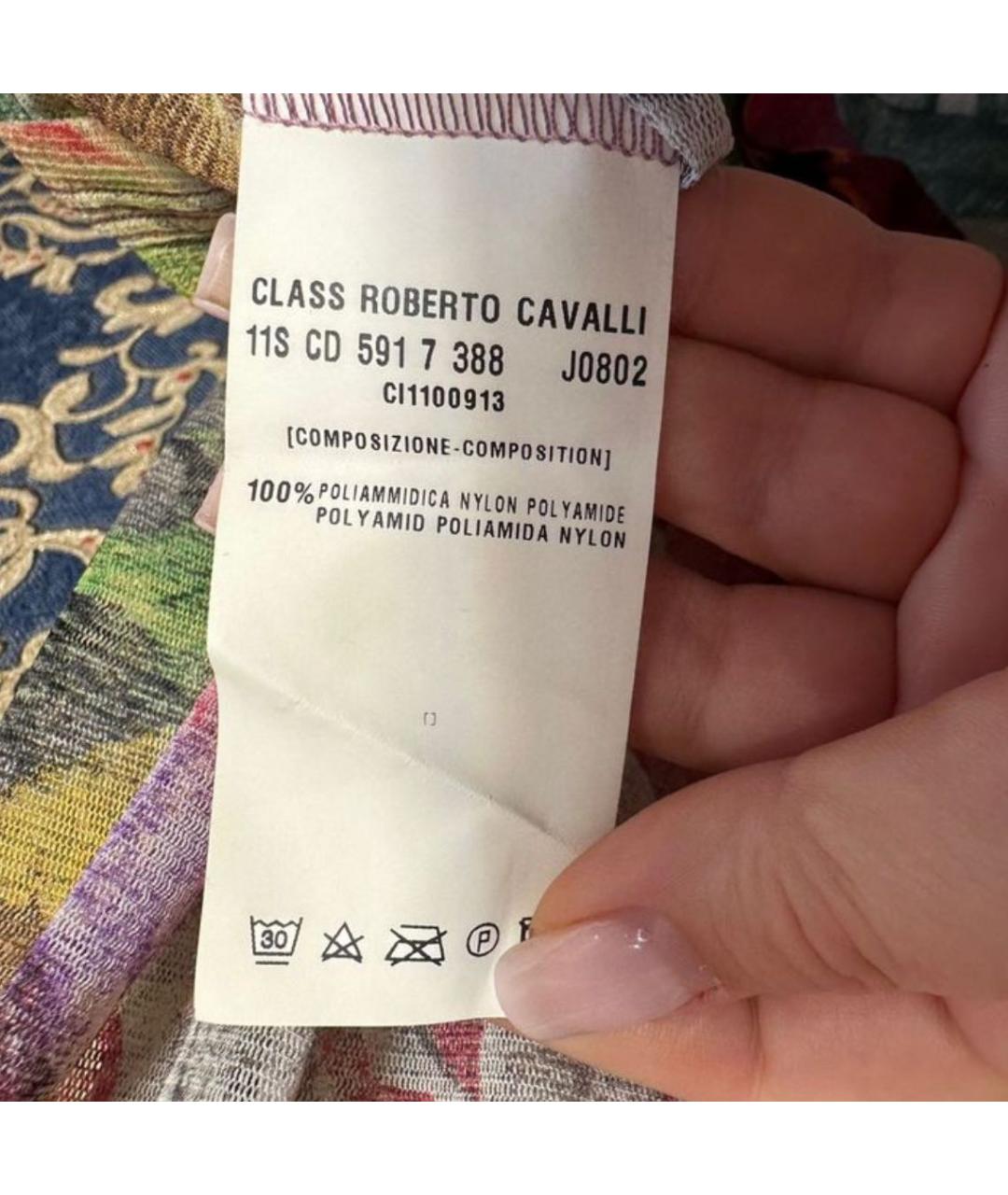 ROBERTO CAVALLI Мульти полиэстеровая блузы, фото 6