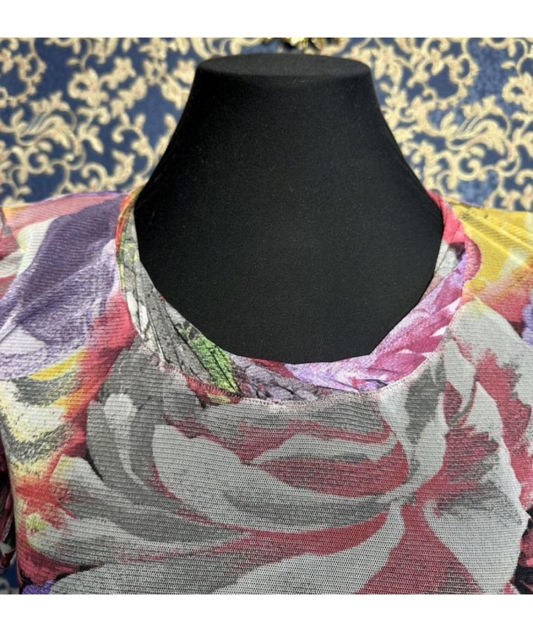 ROBERTO CAVALLI Мульти полиэстеровая блузы, фото 8