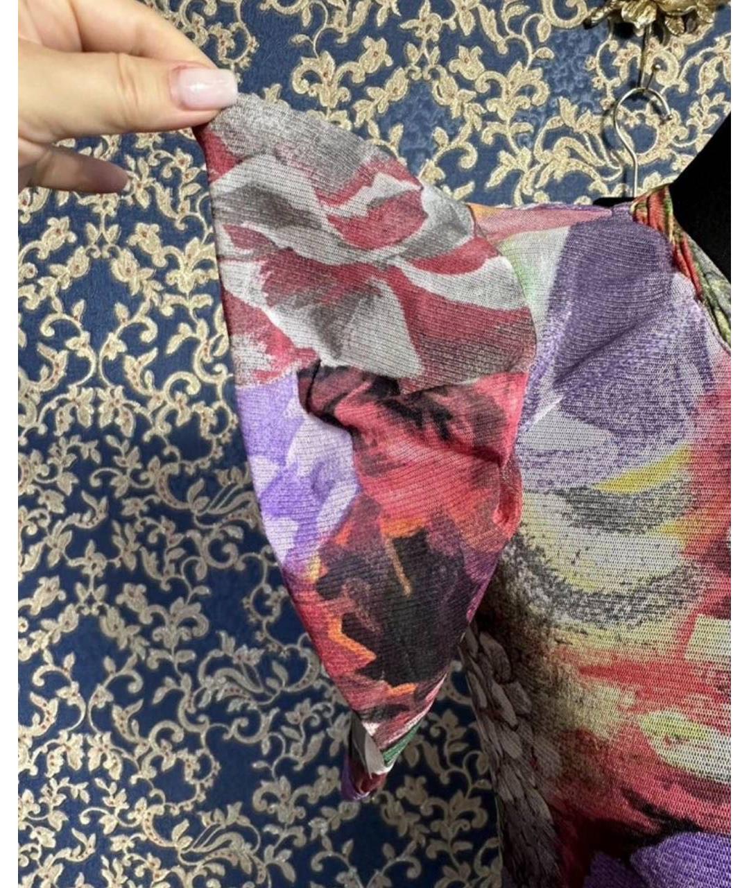 ROBERTO CAVALLI Мульти полиэстеровая блузы, фото 3