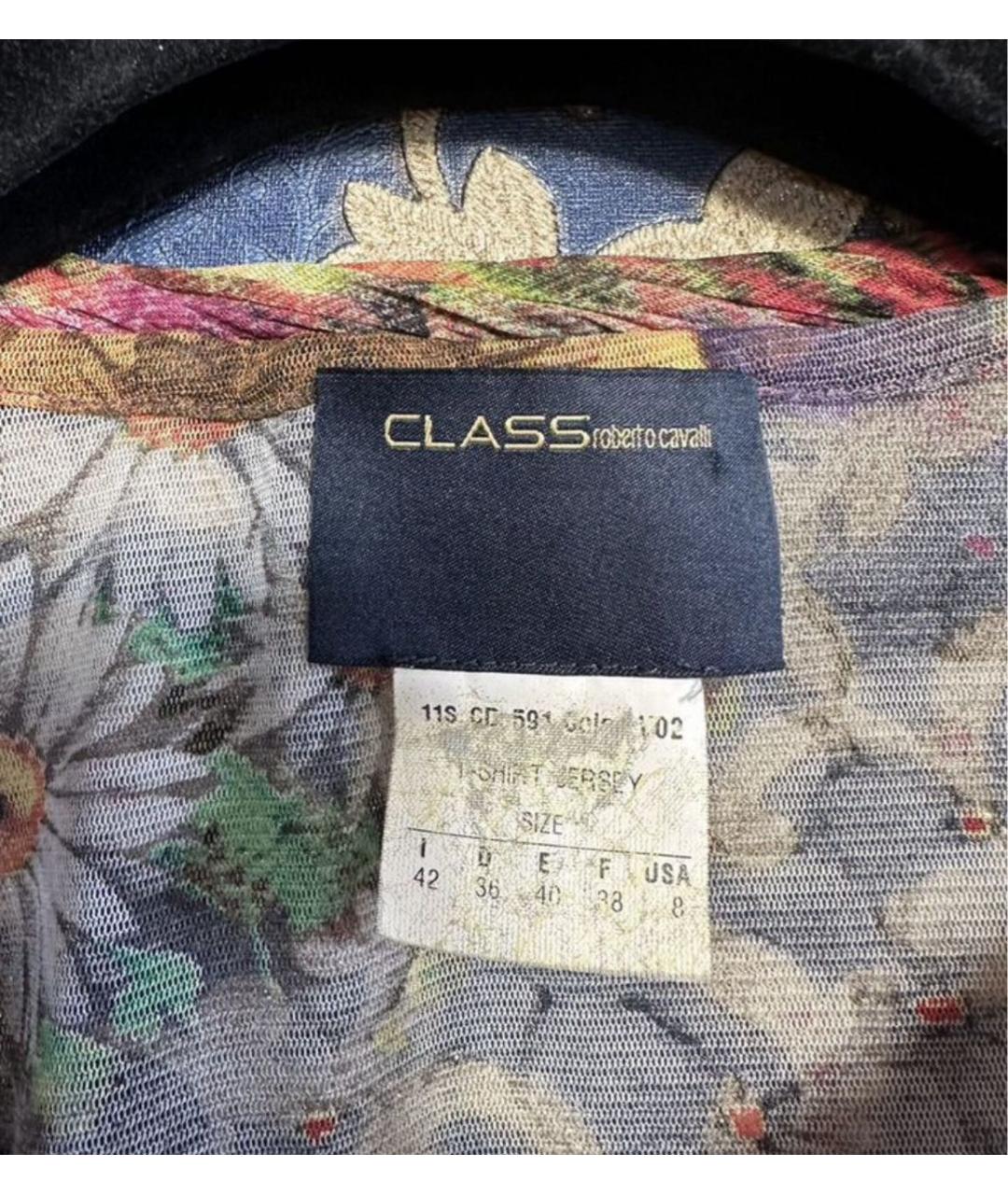 ROBERTO CAVALLI Мульти полиэстеровая блузы, фото 5