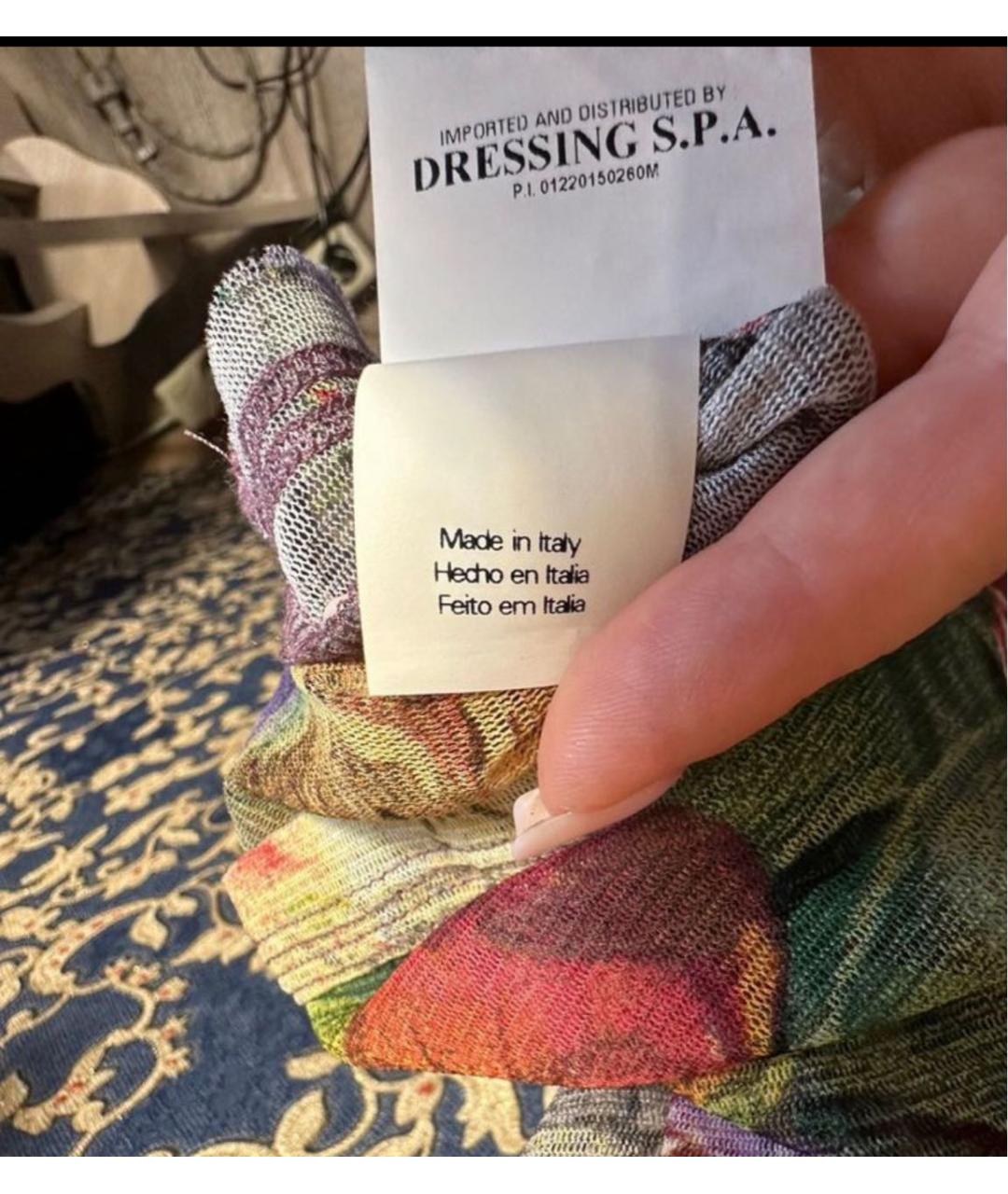 ROBERTO CAVALLI Мульти полиэстеровая блузы, фото 7