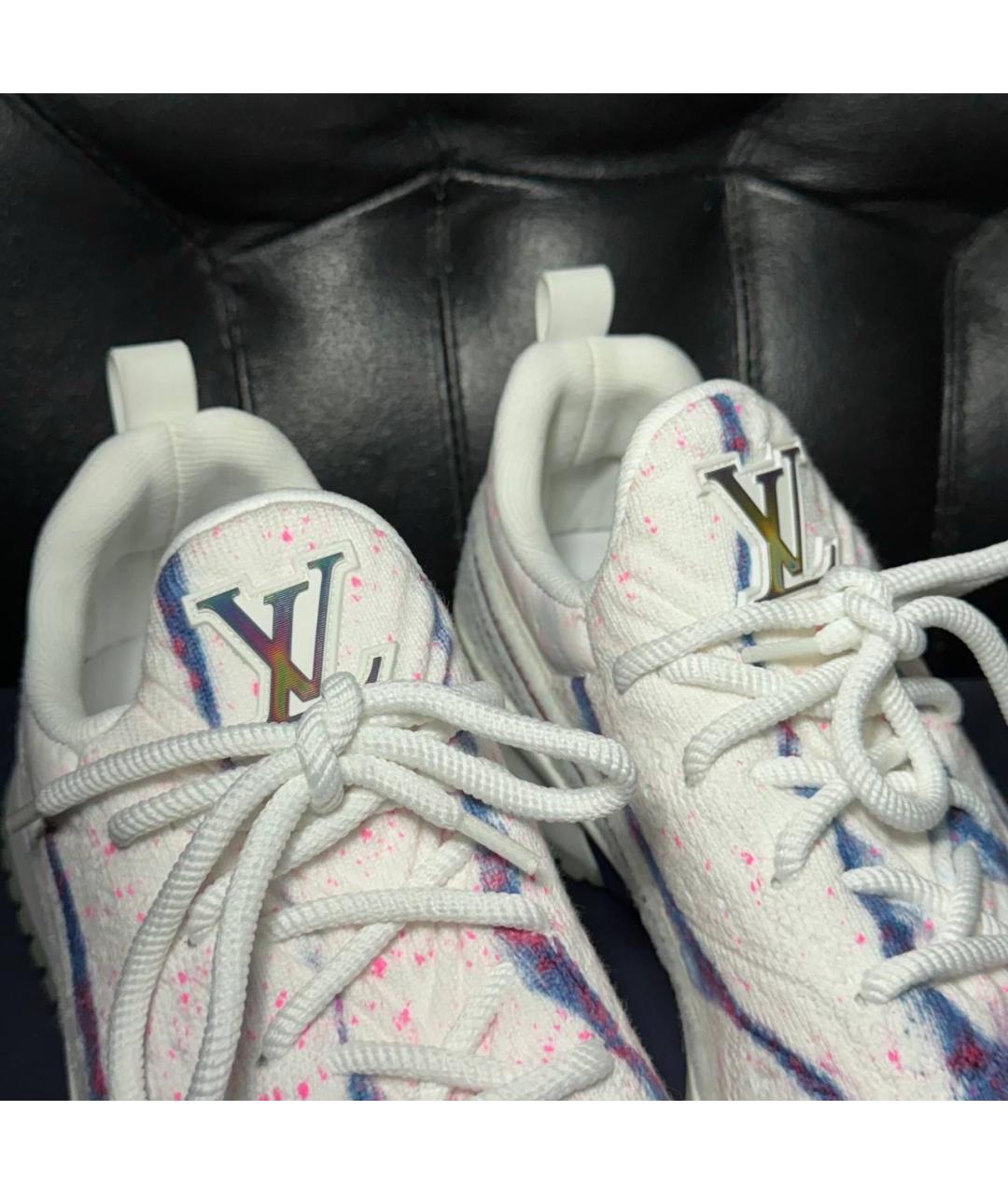 LOUIS VUITTON Белые текстильные кроссовки, фото 8