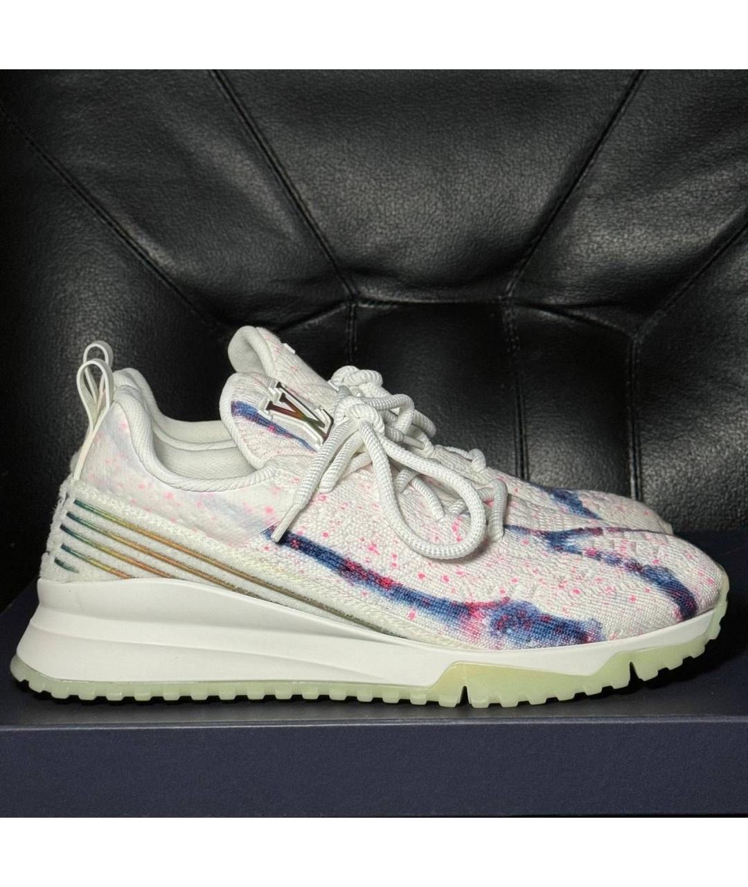 LOUIS VUITTON Белые текстильные кроссовки, фото 9