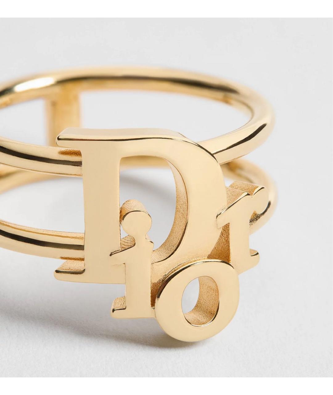CHRISTIAN DIOR Золотое металлическое кольцо, фото 4