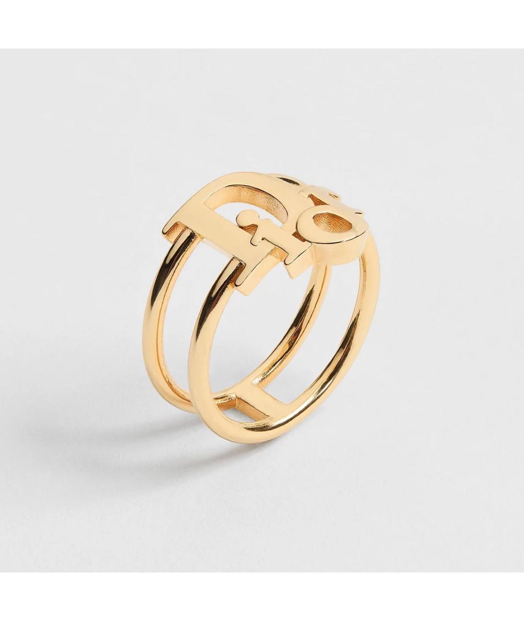 CHRISTIAN DIOR Золотое металлическое кольцо, фото 5