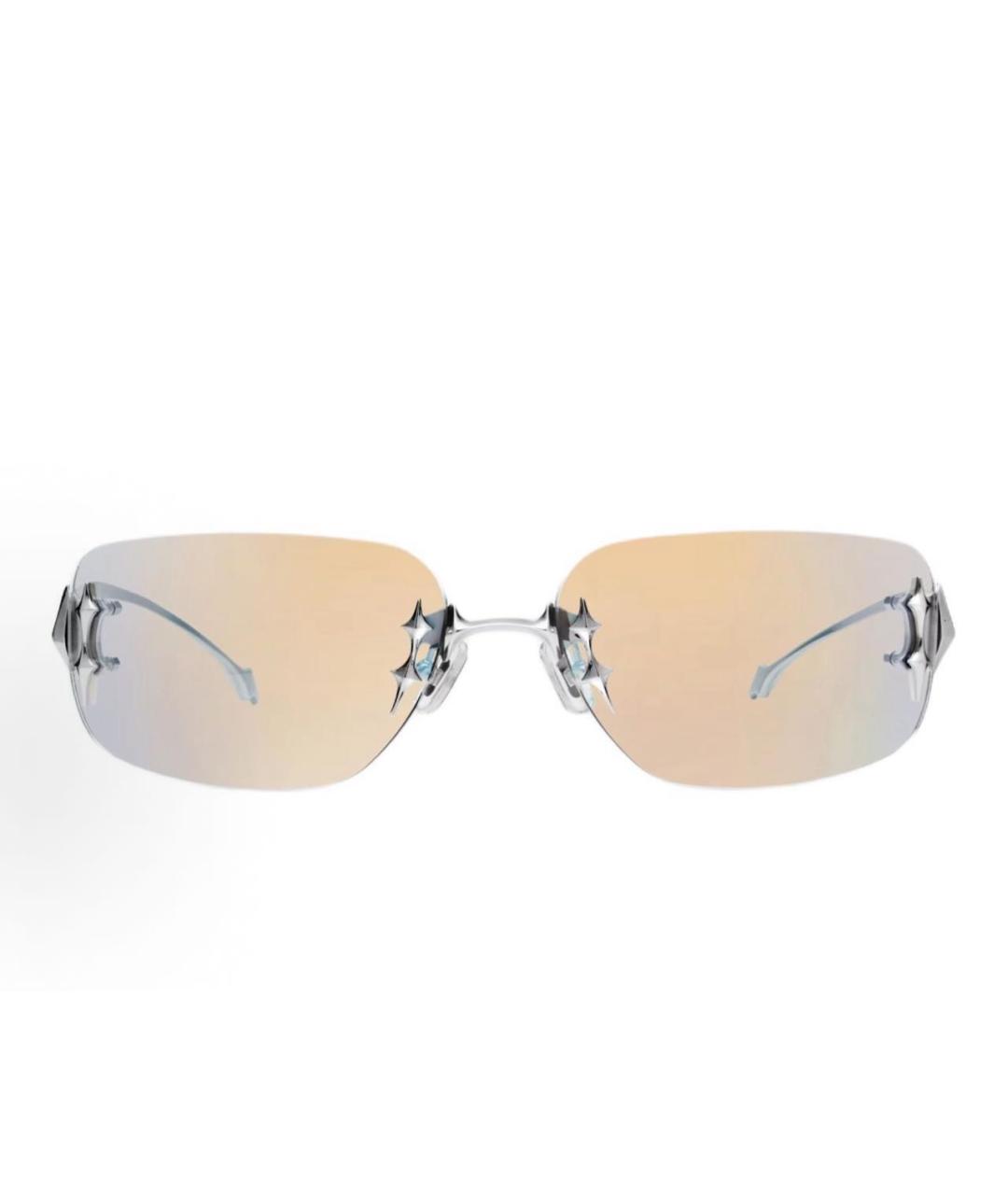 GENTLE MONSTER Бежевые металлические солнцезащитные очки, фото 2