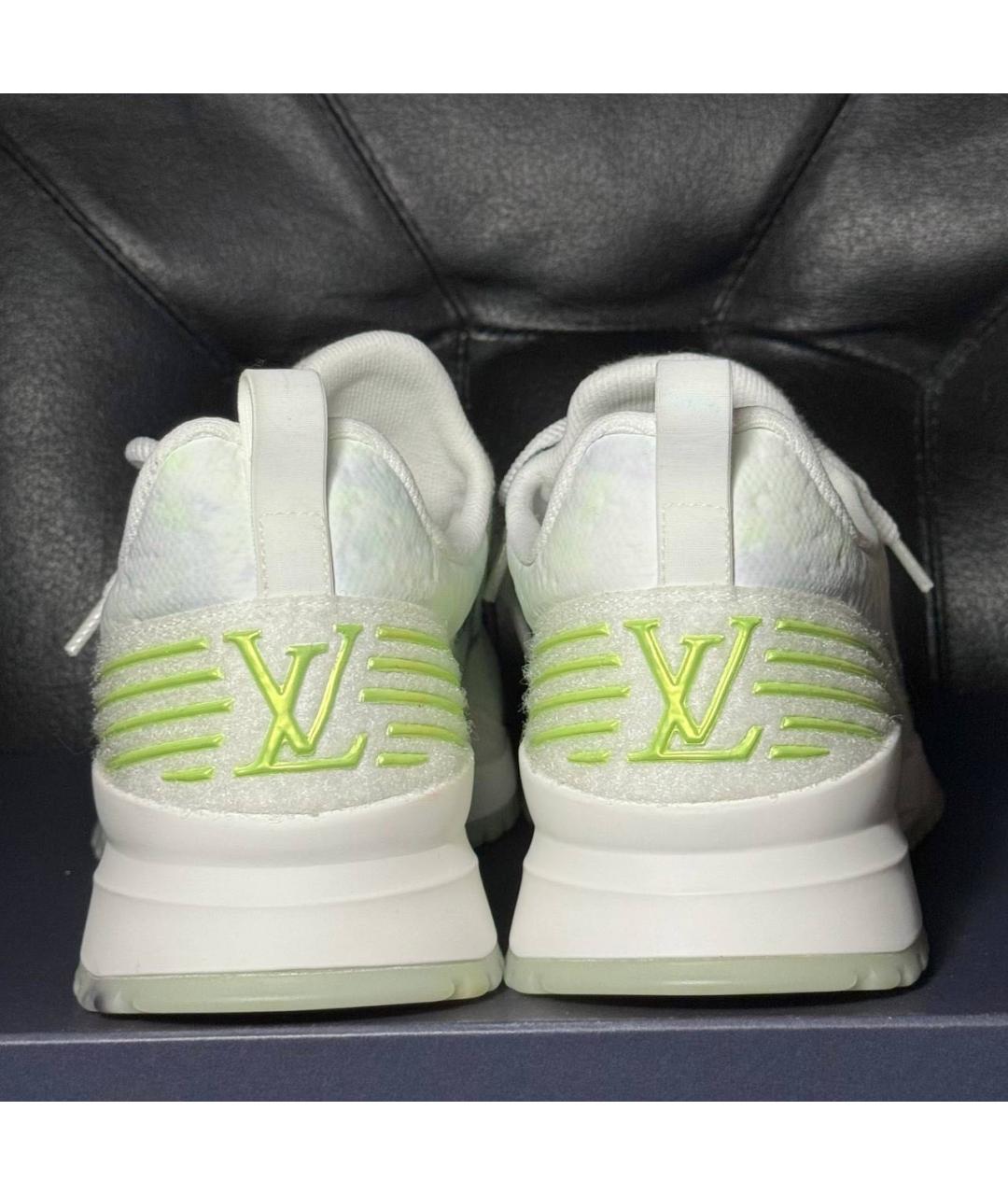 LOUIS VUITTON Белые текстильные низкие кроссовки / кеды, фото 2