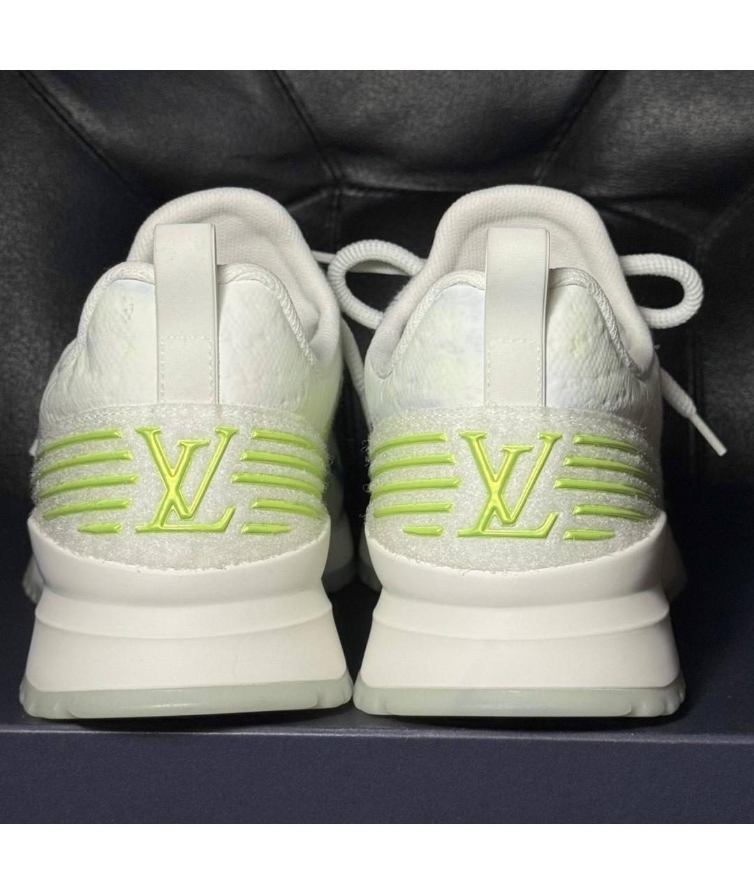 LOUIS VUITTON Белые текстильные низкие кроссовки / кеды, фото 2