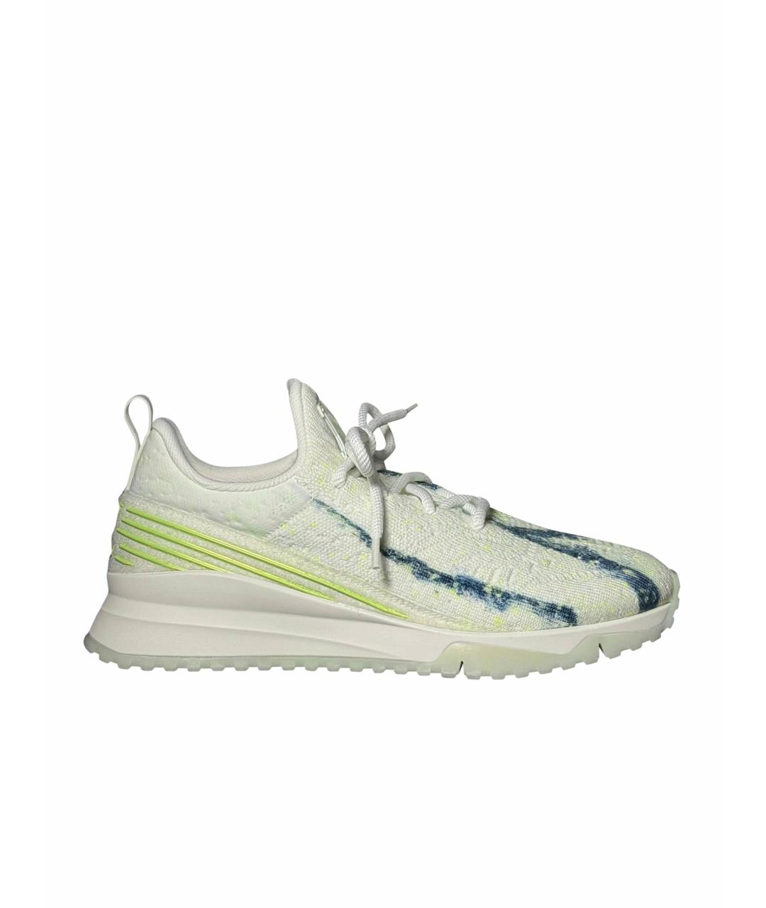 LOUIS VUITTON Белые текстильные низкие кроссовки / кеды, фото 1