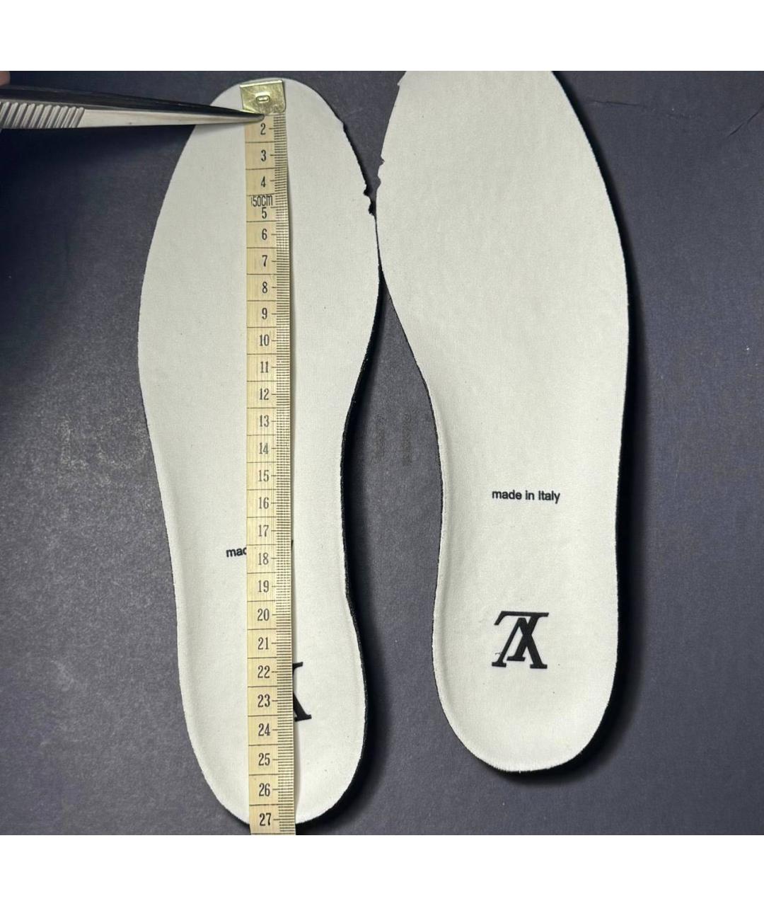 LOUIS VUITTON Белые текстильные низкие кроссовки / кеды, фото 8