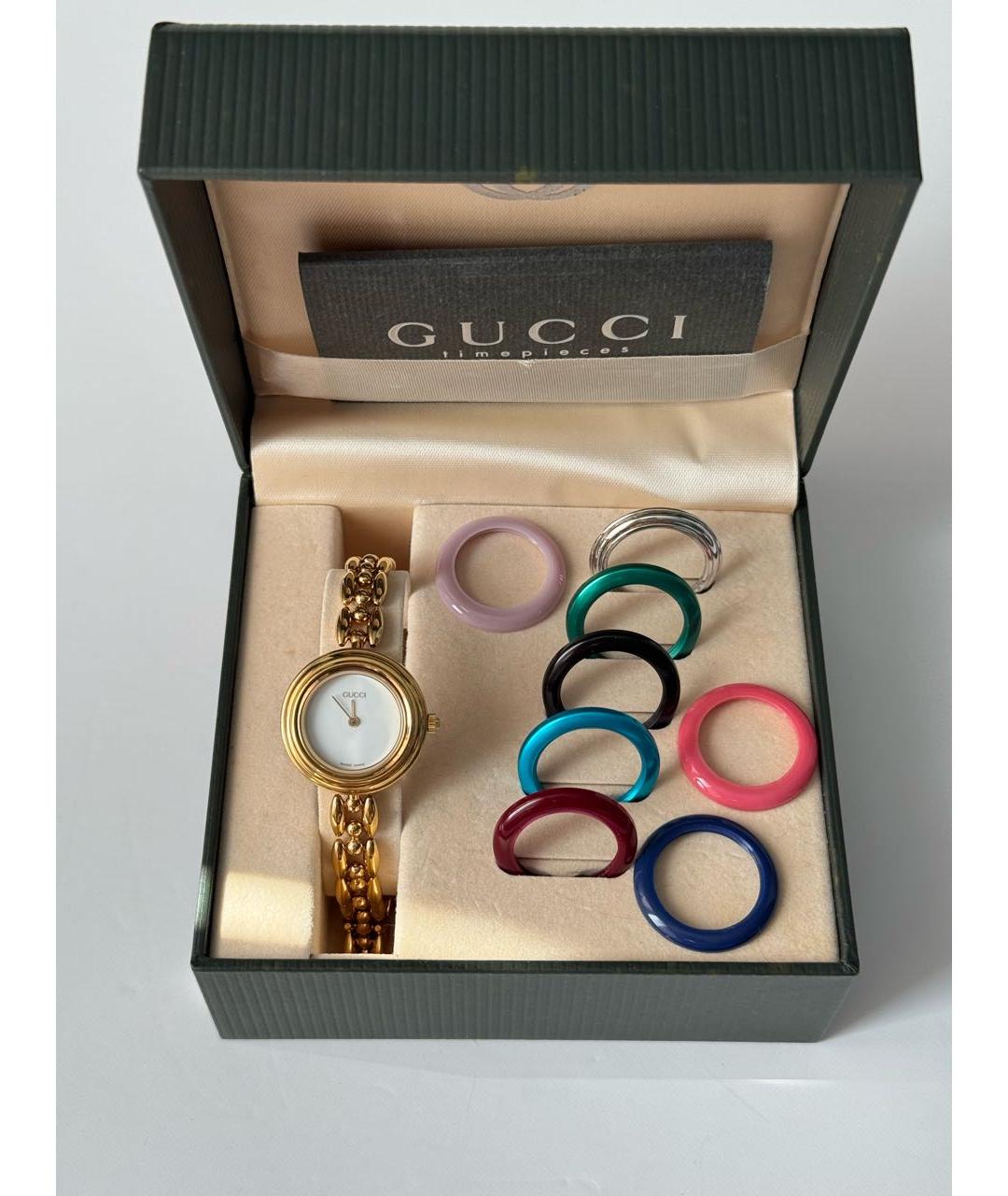 GUCCI Золотые позолоченные часы, фото 2