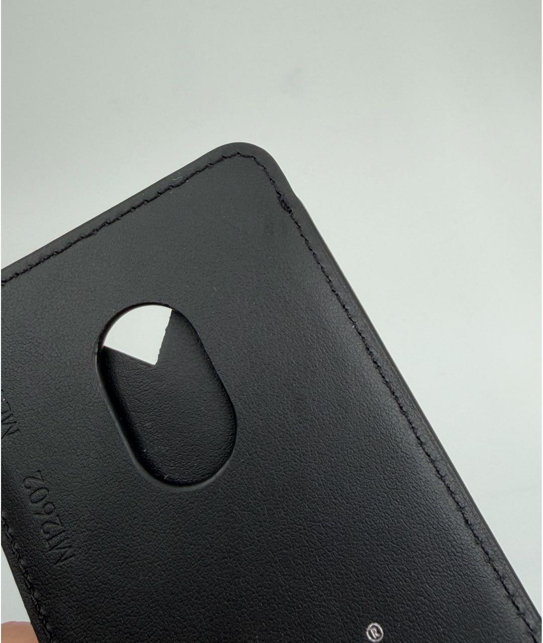 LOUIS VUITTON Черный кожаный кардхолдер, фото 4