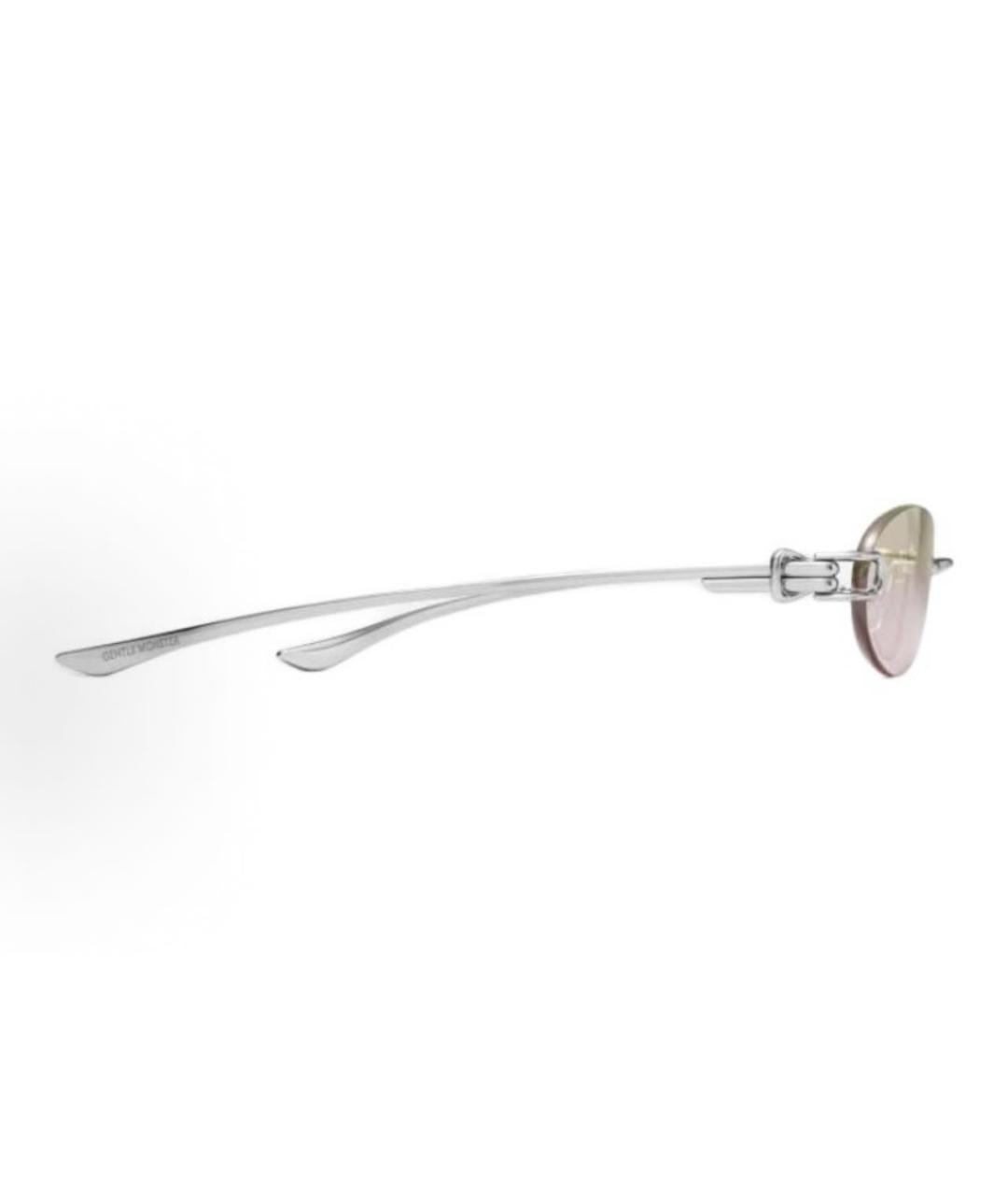GENTLE MONSTER Серебряные металлические солнцезащитные очки, фото 3