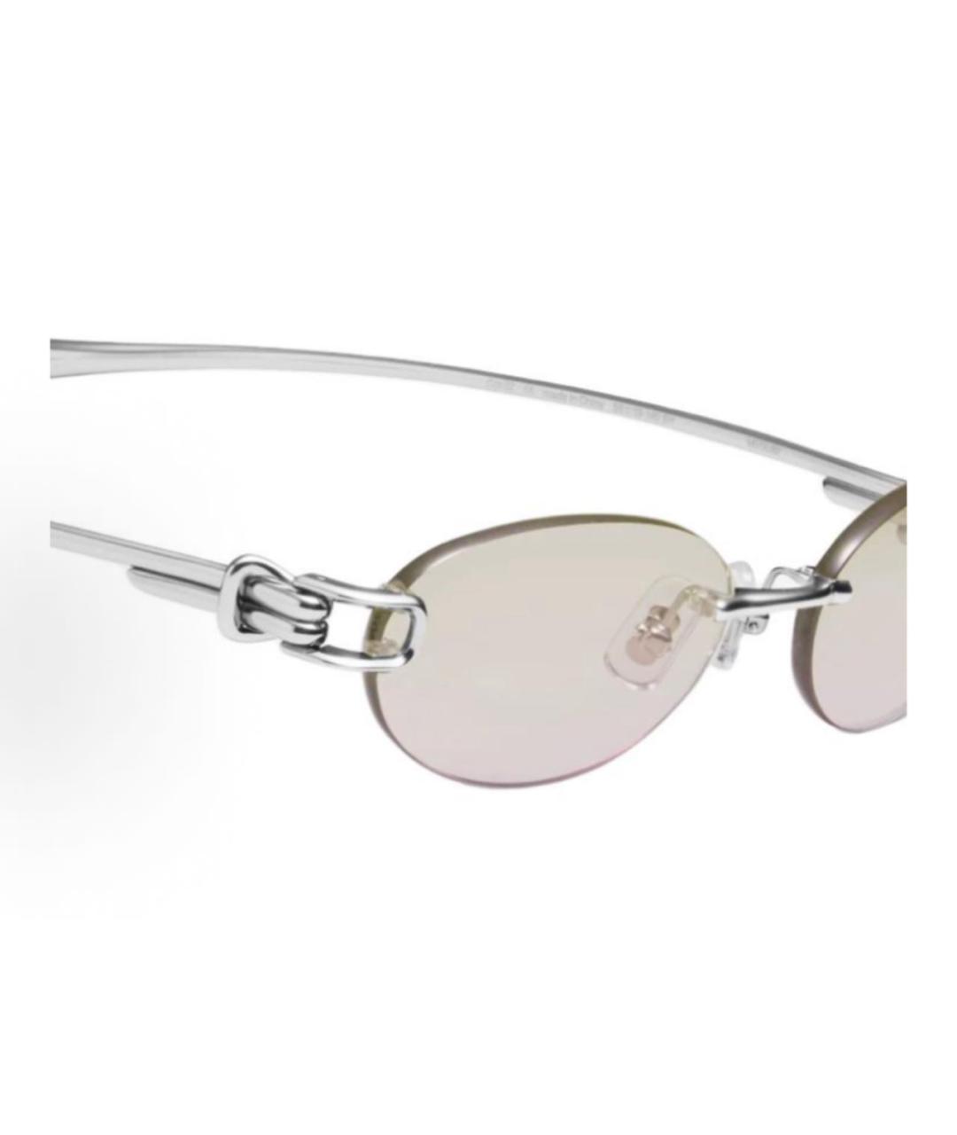 GENTLE MONSTER Серебряные металлические солнцезащитные очки, фото 4