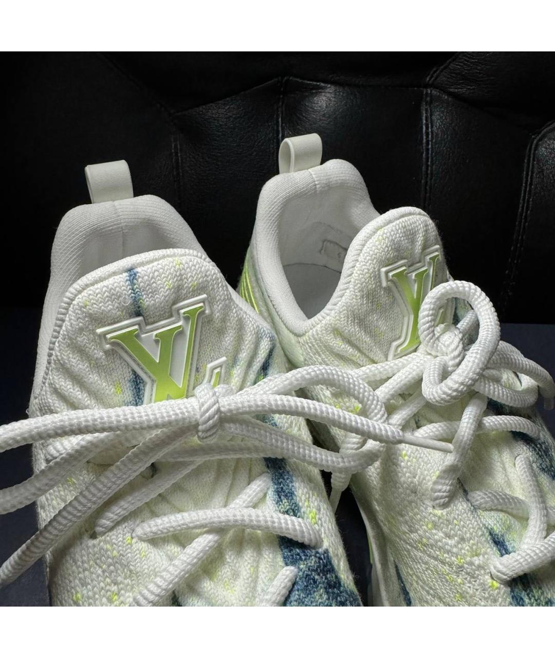 LOUIS VUITTON Белые текстильные кроссовки, фото 8