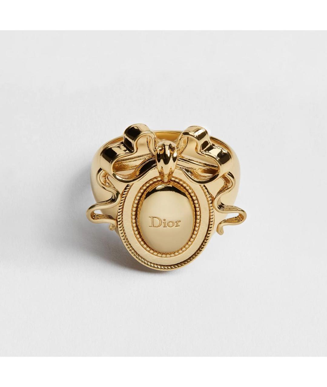 CHRISTIAN DIOR Золотое металлическое кольцо, фото 3