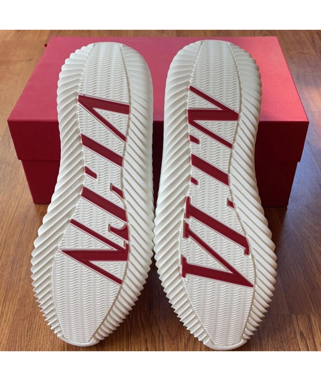 VALENTINO Розовые текстильные кроссовки, фото 6