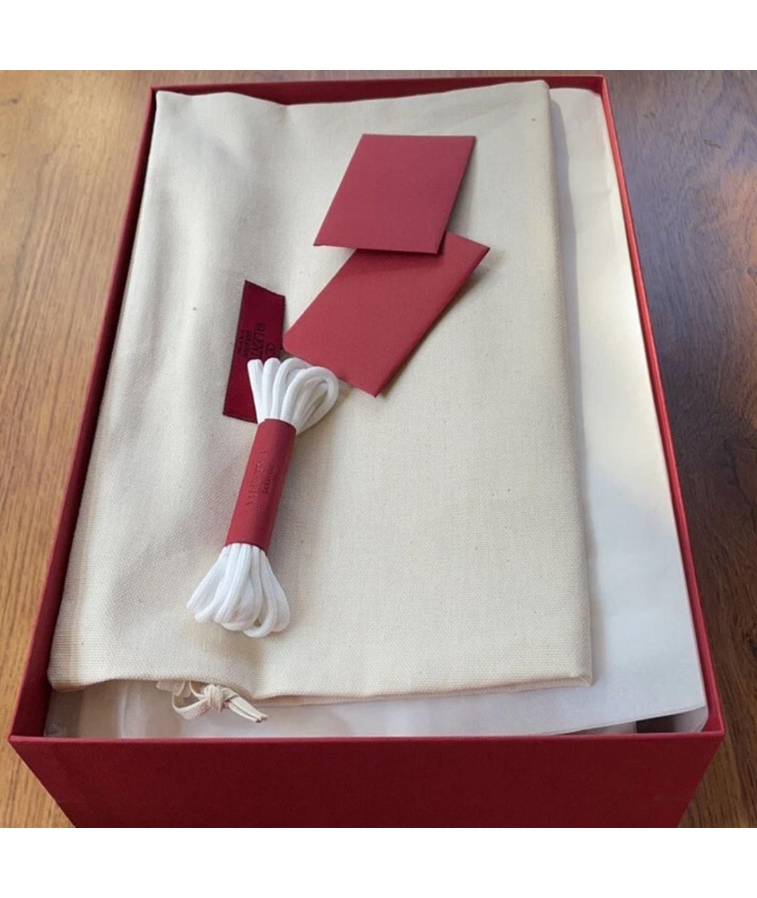 VALENTINO Розовые текстильные кроссовки, фото 5