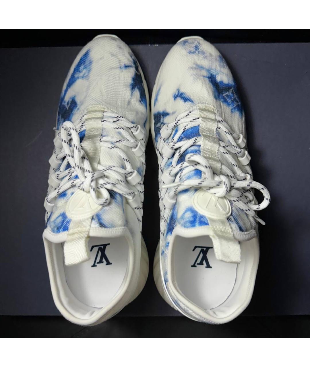 LOUIS VUITTON Белые текстильные низкие кроссовки / кеды, фото 5