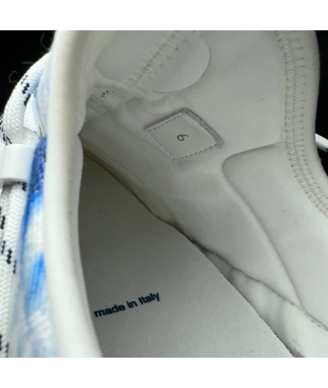 LOUIS VUITTON Белые текстильные низкие кроссовки / кеды, фото 6