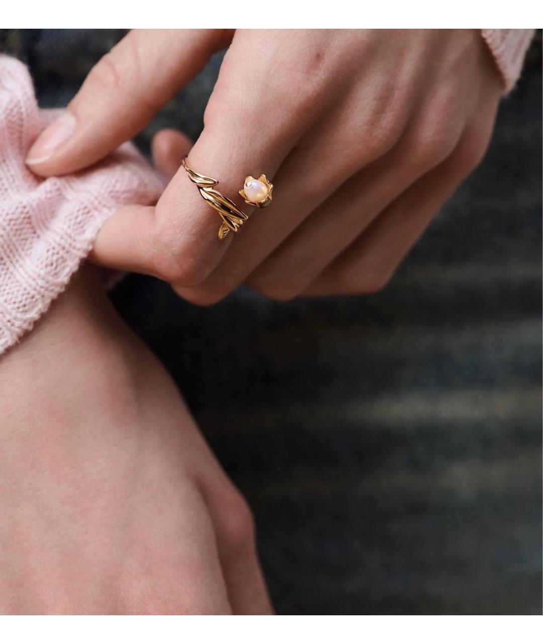 CHRISTIAN DIOR Золотое металлическое кольцо, фото 3