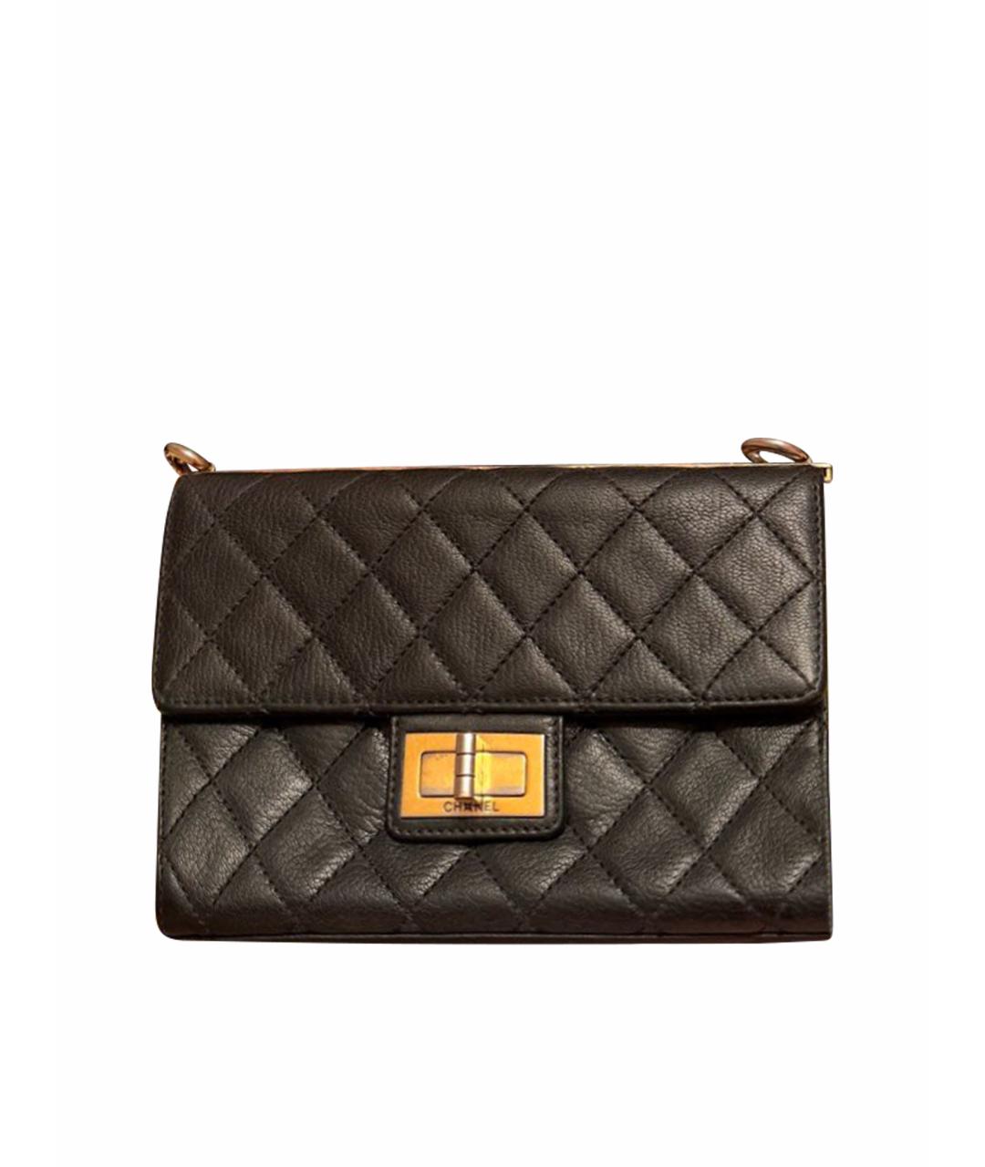 CHANEL Черная кожаная сумка через плечо, фото 1