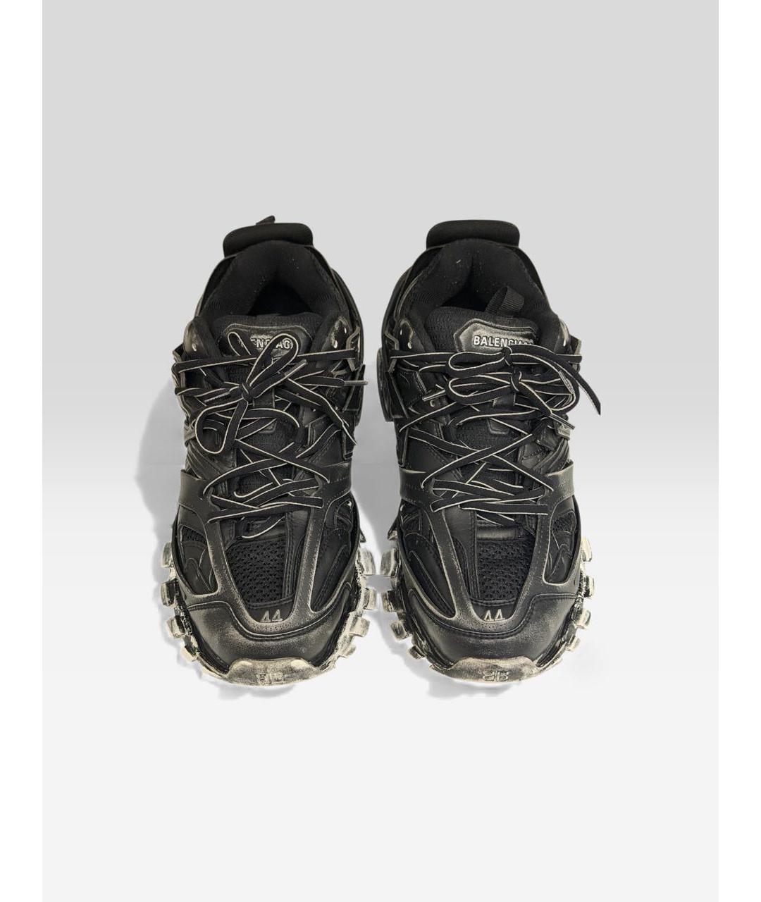 BALENCIAGA Черные текстильные низкие кроссовки / кеды, фото 2
