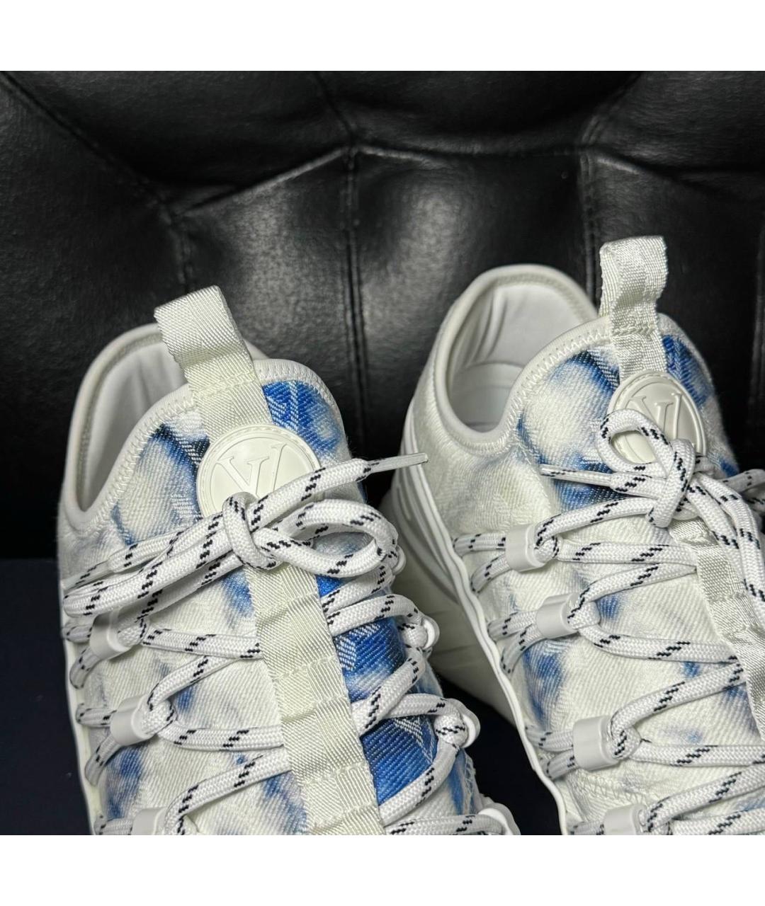 LOUIS VUITTON Белые текстильные кроссовки, фото 8