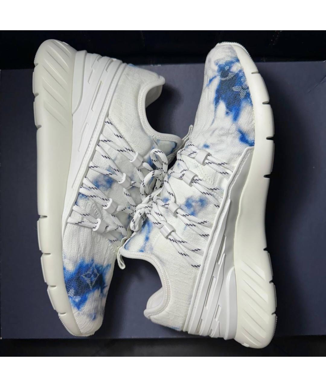 LOUIS VUITTON Белые текстильные кроссовки, фото 3