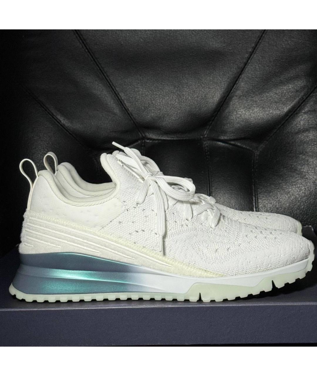 LOUIS VUITTON Белые текстильные низкие кроссовки / кеды, фото 8