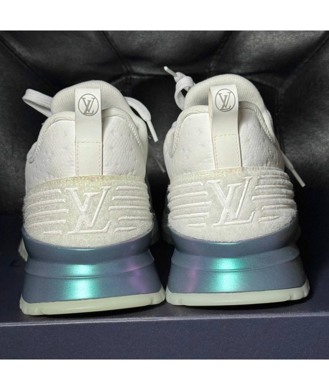 LOUIS VUITTON Белые текстильные низкие кроссовки / кеды, фото 2