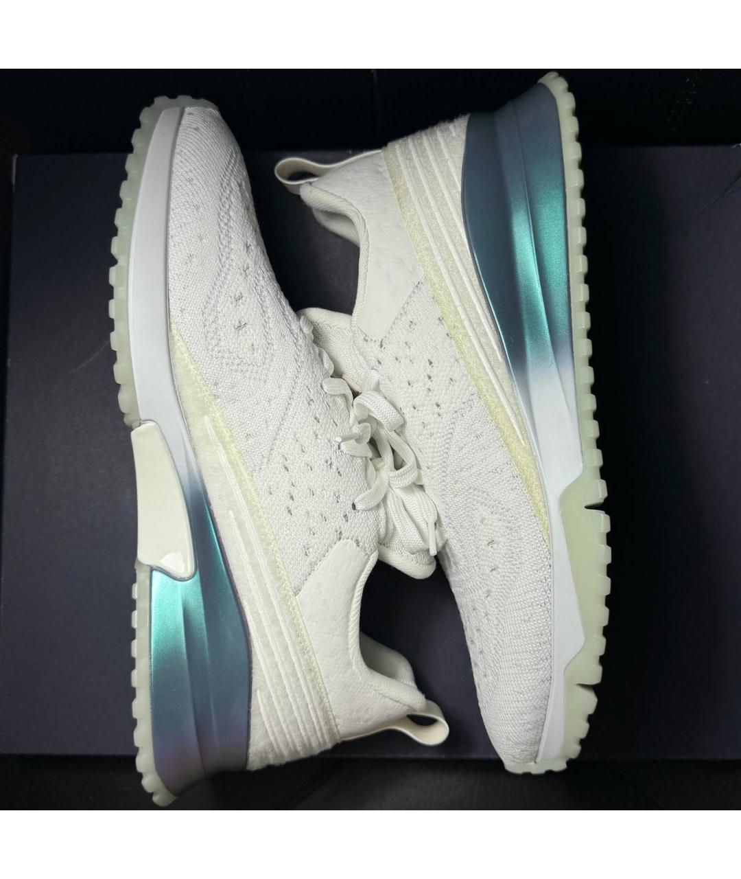 LOUIS VUITTON Белые текстильные низкие кроссовки / кеды, фото 4