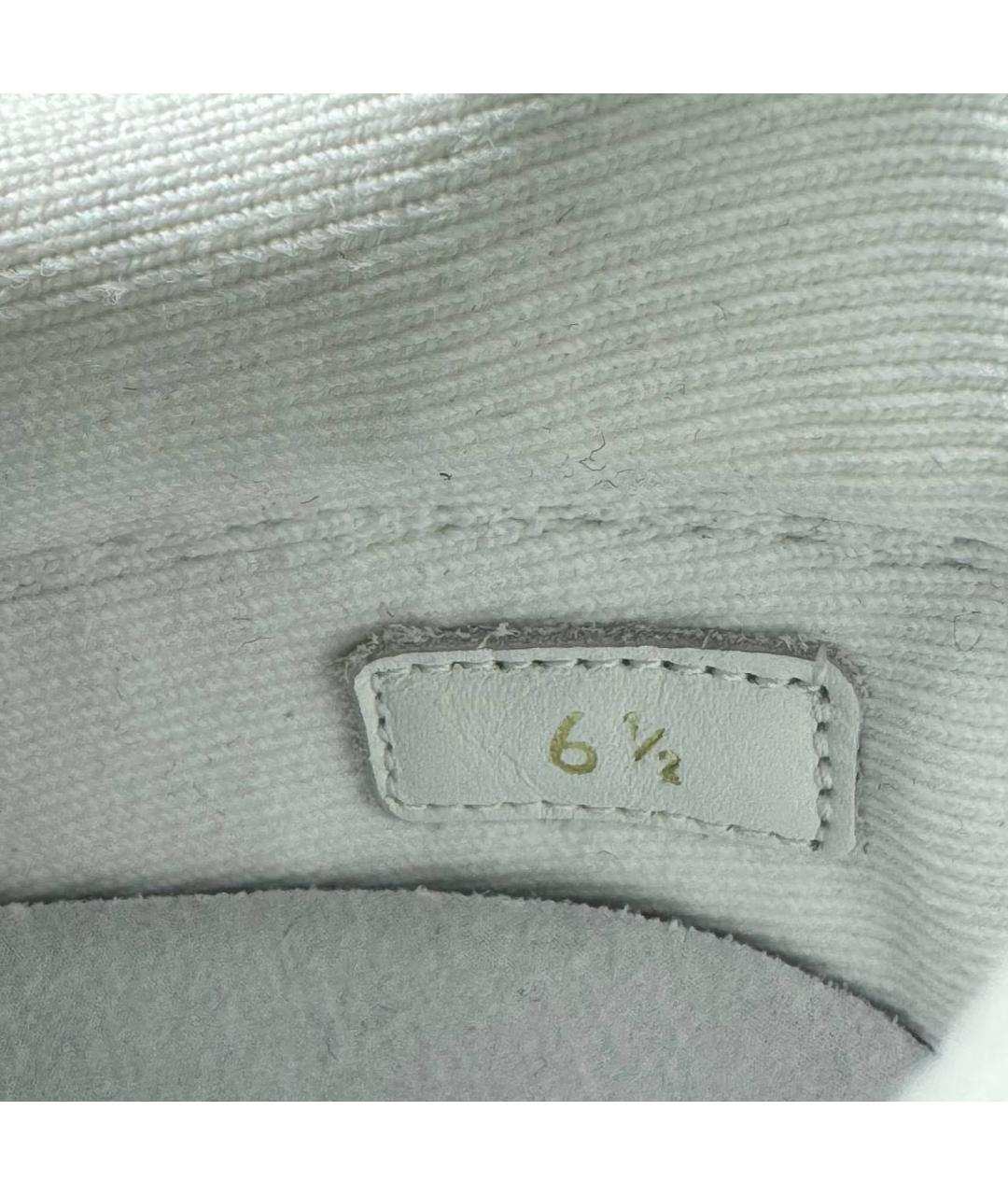 LOUIS VUITTON Белые текстильные низкие кроссовки / кеды, фото 5