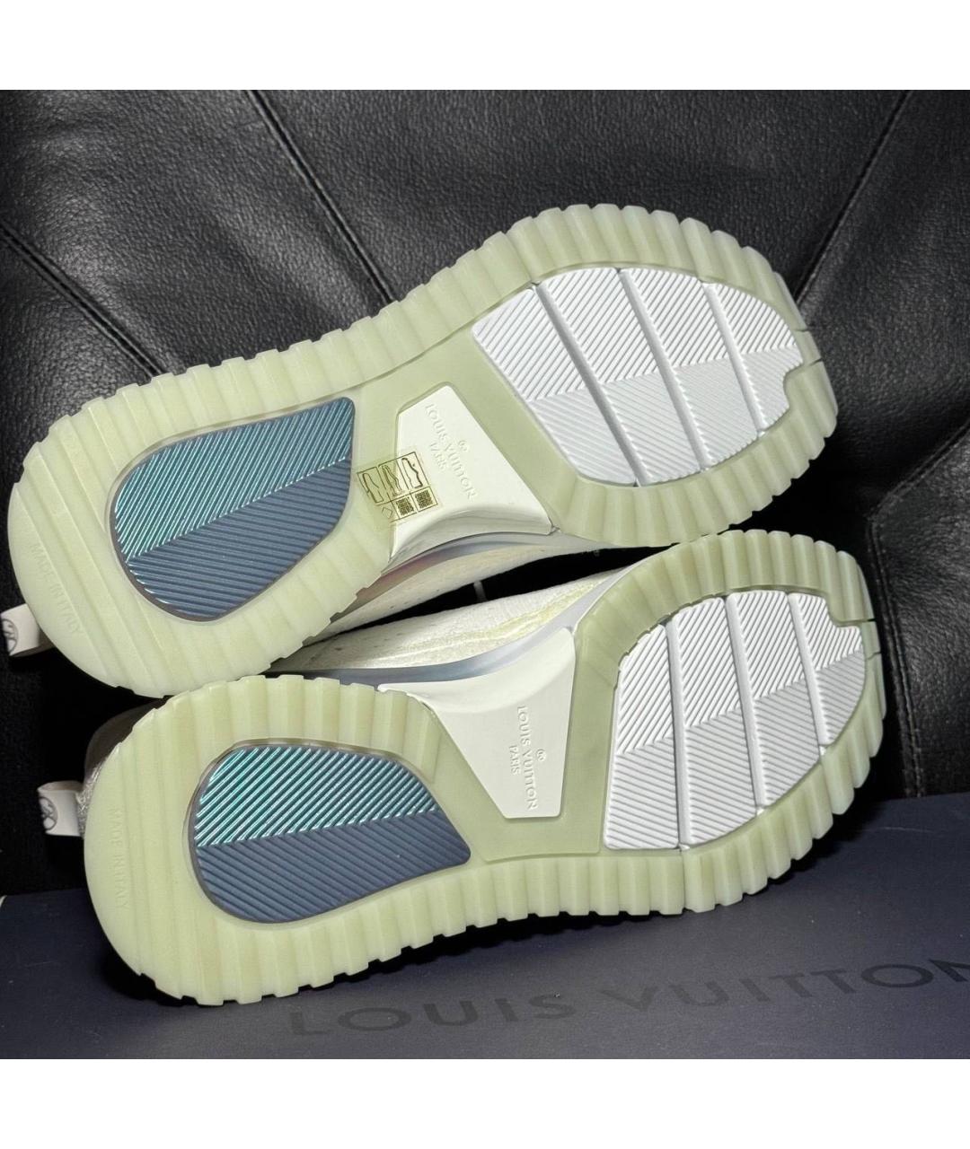 LOUIS VUITTON Белые текстильные кроссовки, фото 8