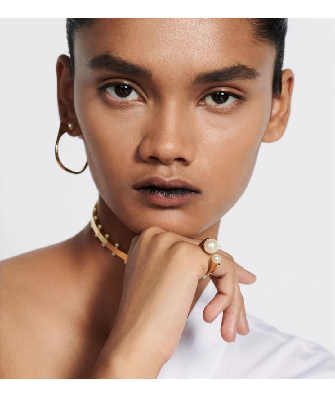 CHRISTIAN DIOR Золотое металлическое кольцо, фото 2