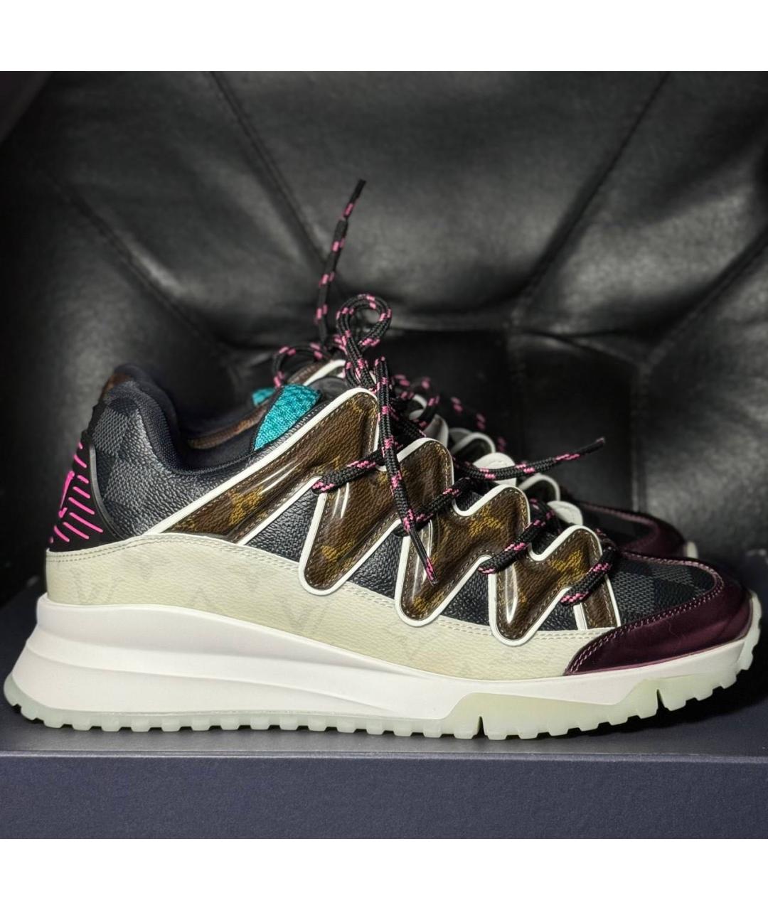 LOUIS VUITTON Мульти кожаные низкие кроссовки / кеды, фото 9