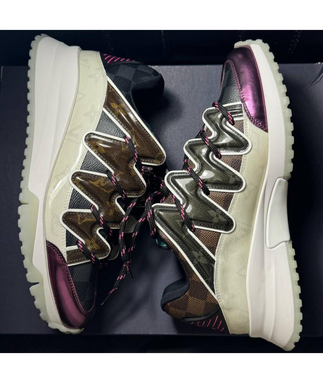 LOUIS VUITTON Мульти кожаные низкие кроссовки / кеды, фото 3