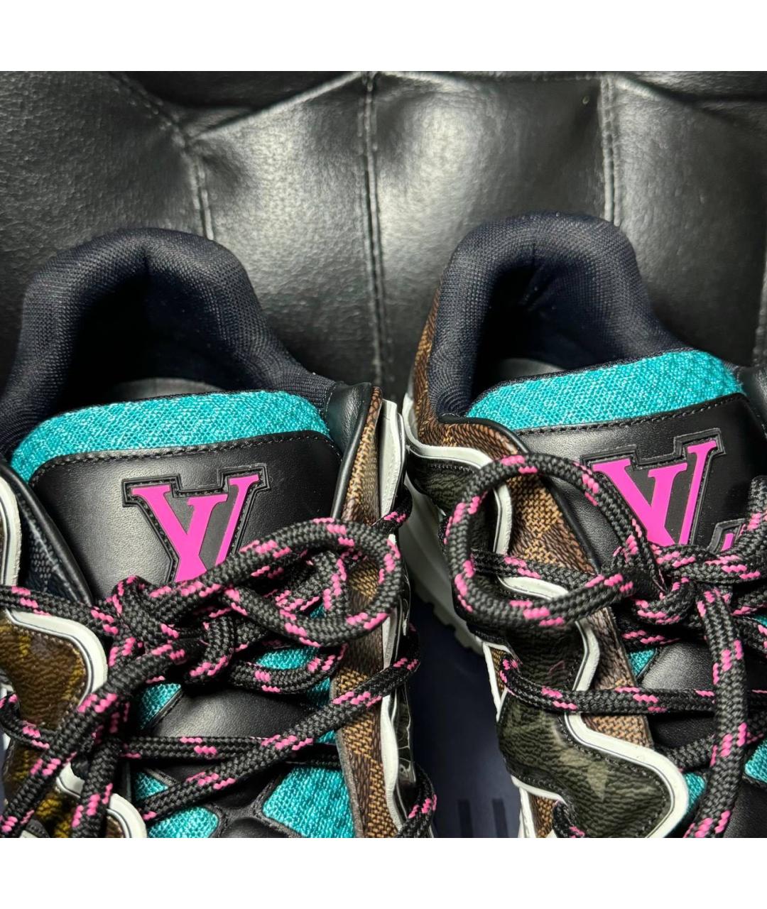 LOUIS VUITTON Мульти кожаные низкие кроссовки / кеды, фото 8