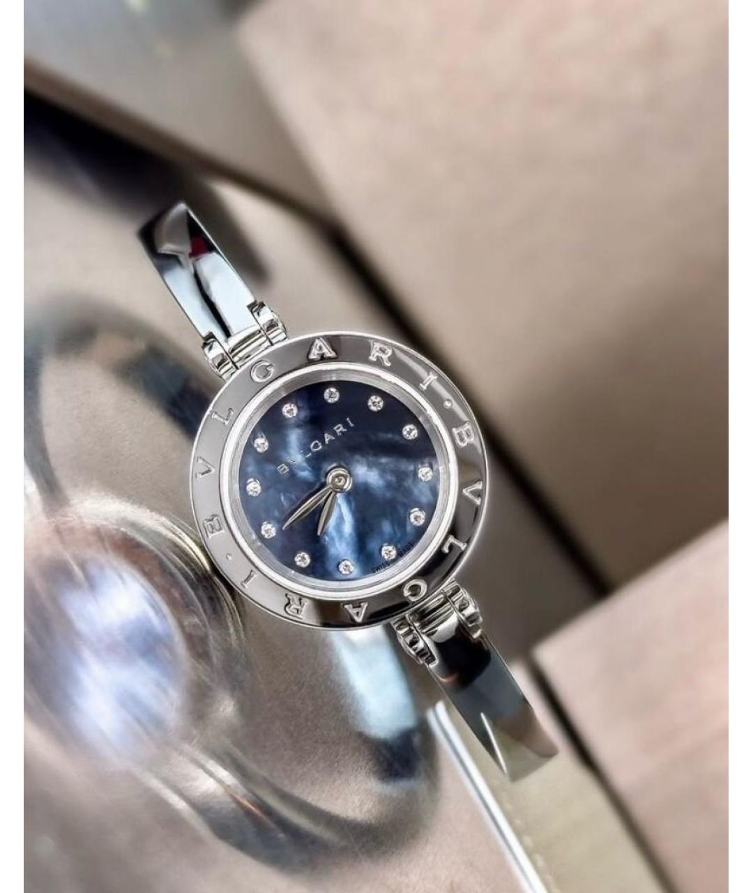 BVLGARI Серебряные металлические часы, фото 5