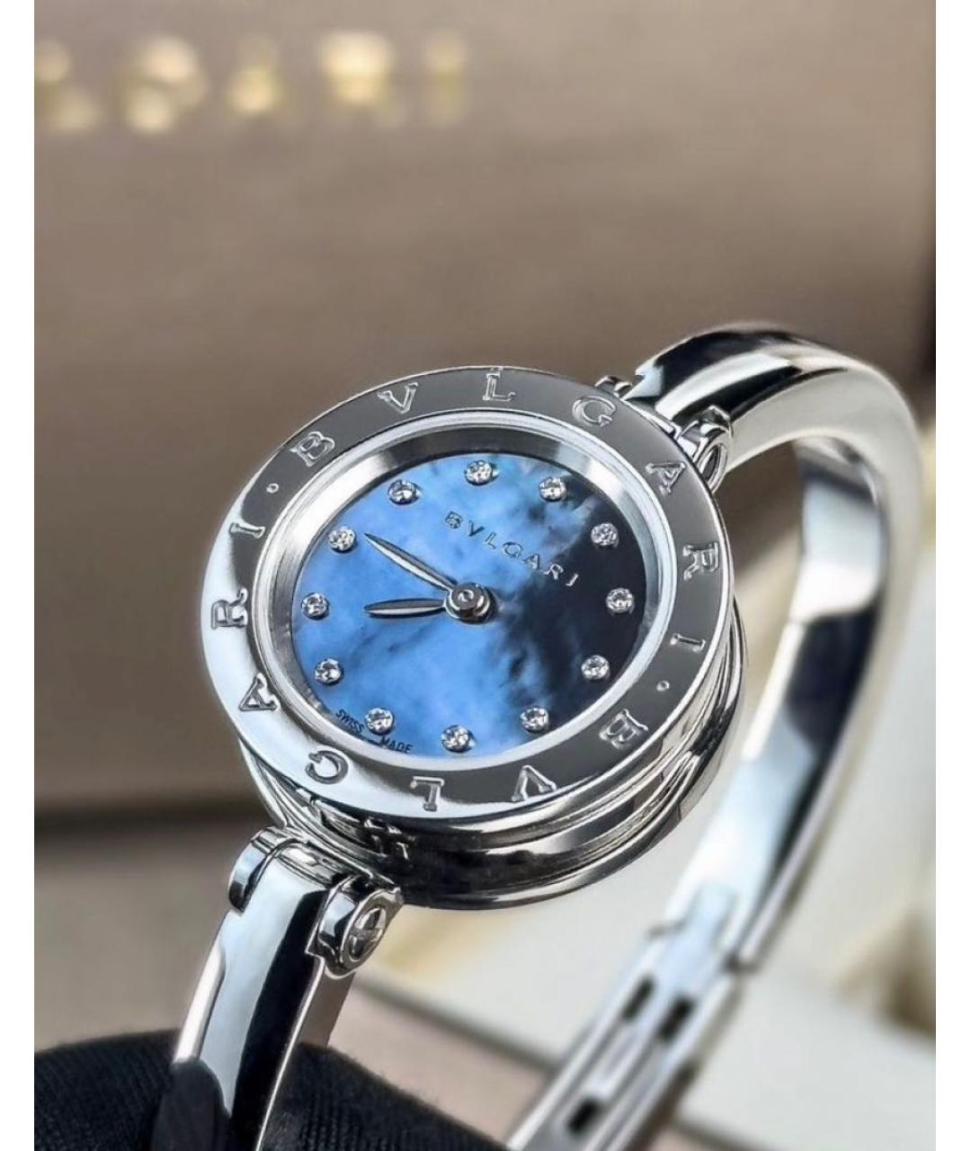 BVLGARI Серебряные металлические часы, фото 4