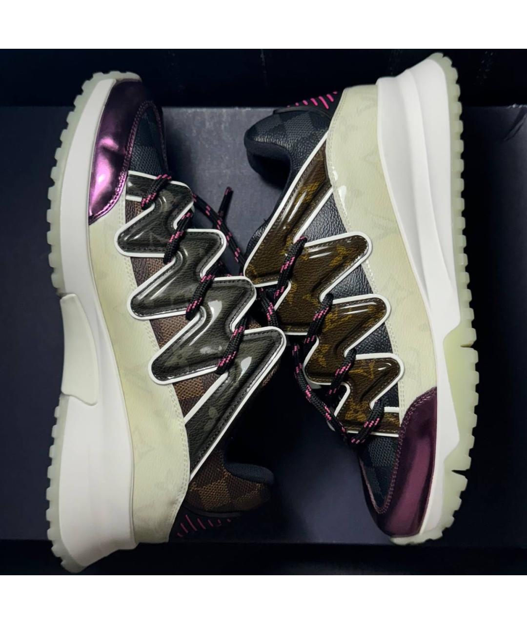 LOUIS VUITTON Мульти кожаные кроссовки, фото 4