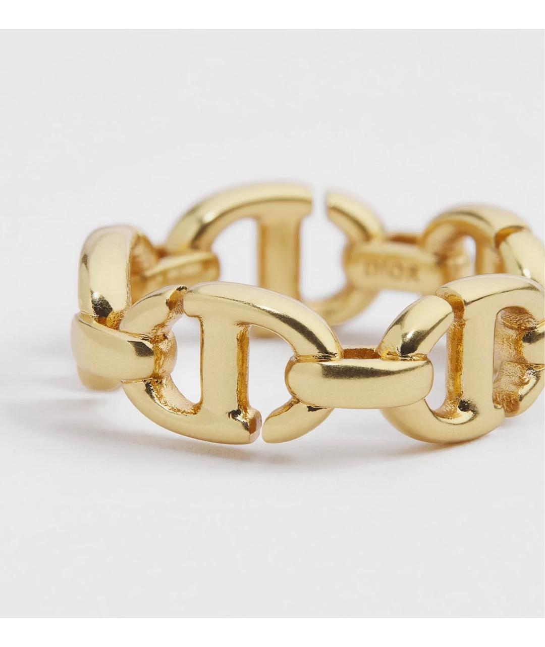 CHRISTIAN DIOR Золотое металлическое кольцо, фото 4