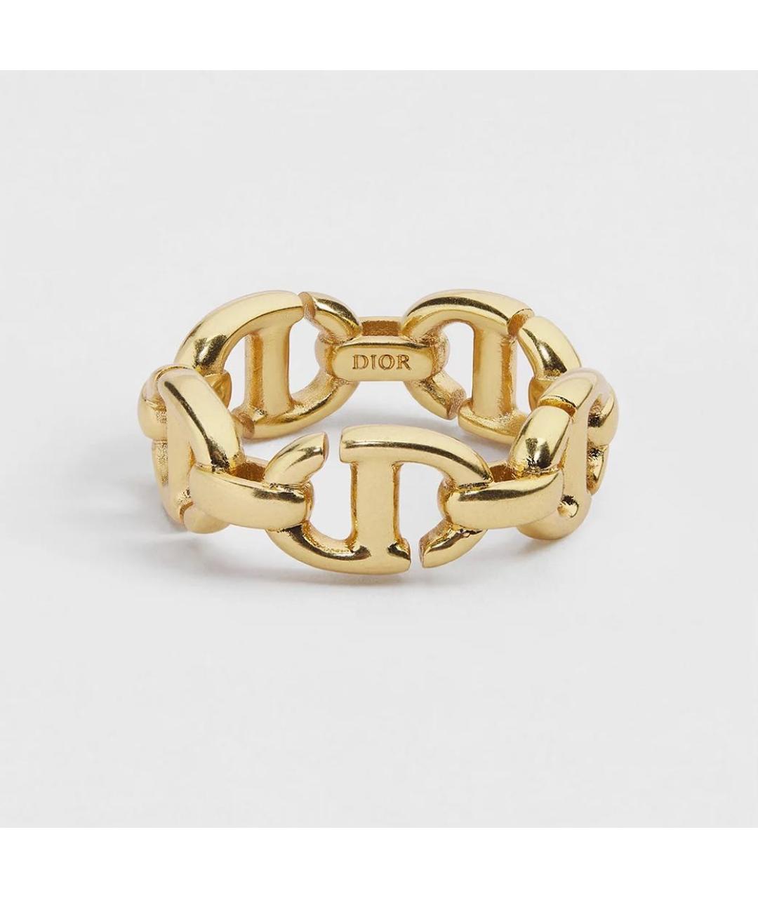 CHRISTIAN DIOR Золотое металлическое кольцо, фото 3