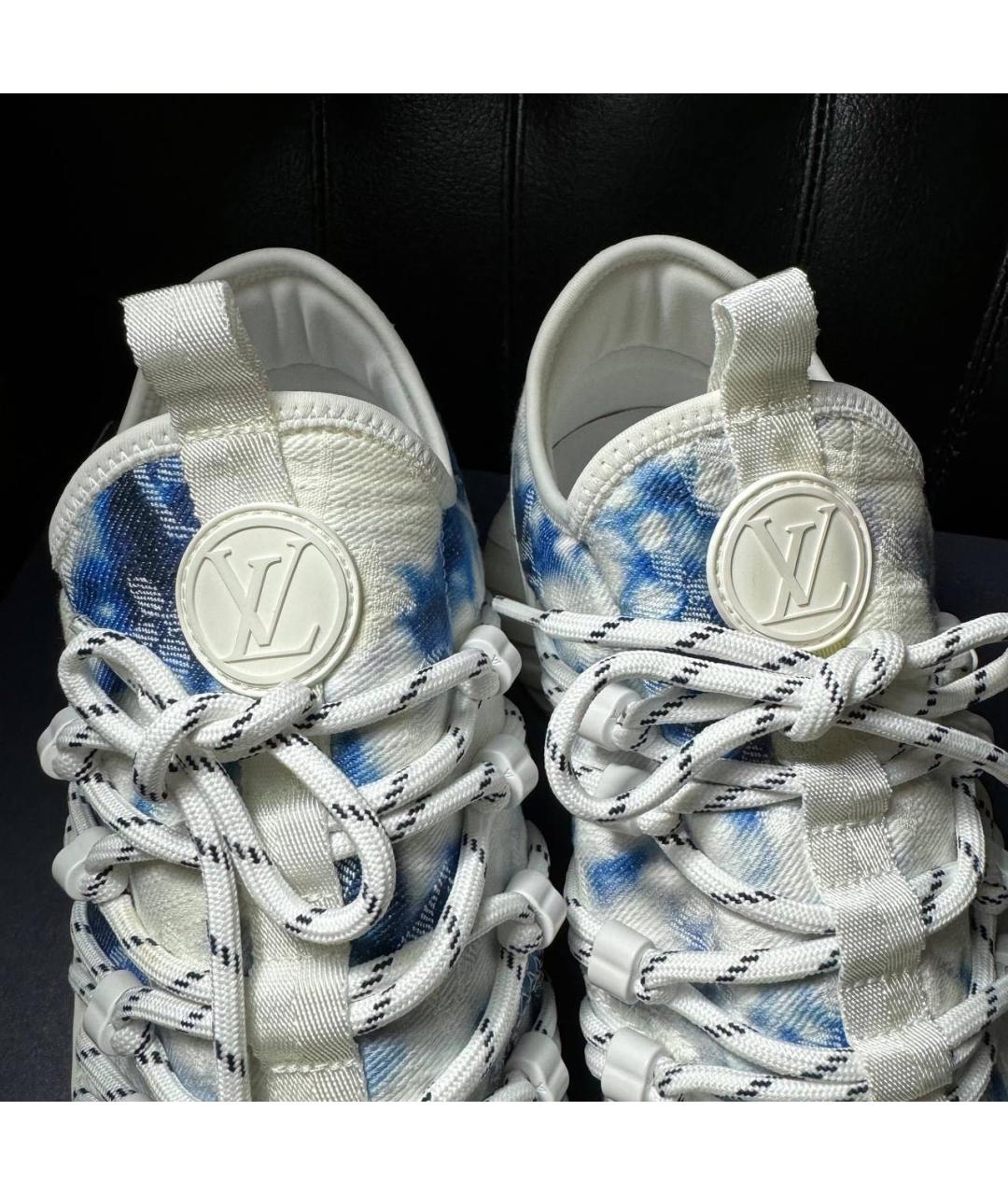 LOUIS VUITTON Белые текстильные кроссовки, фото 8