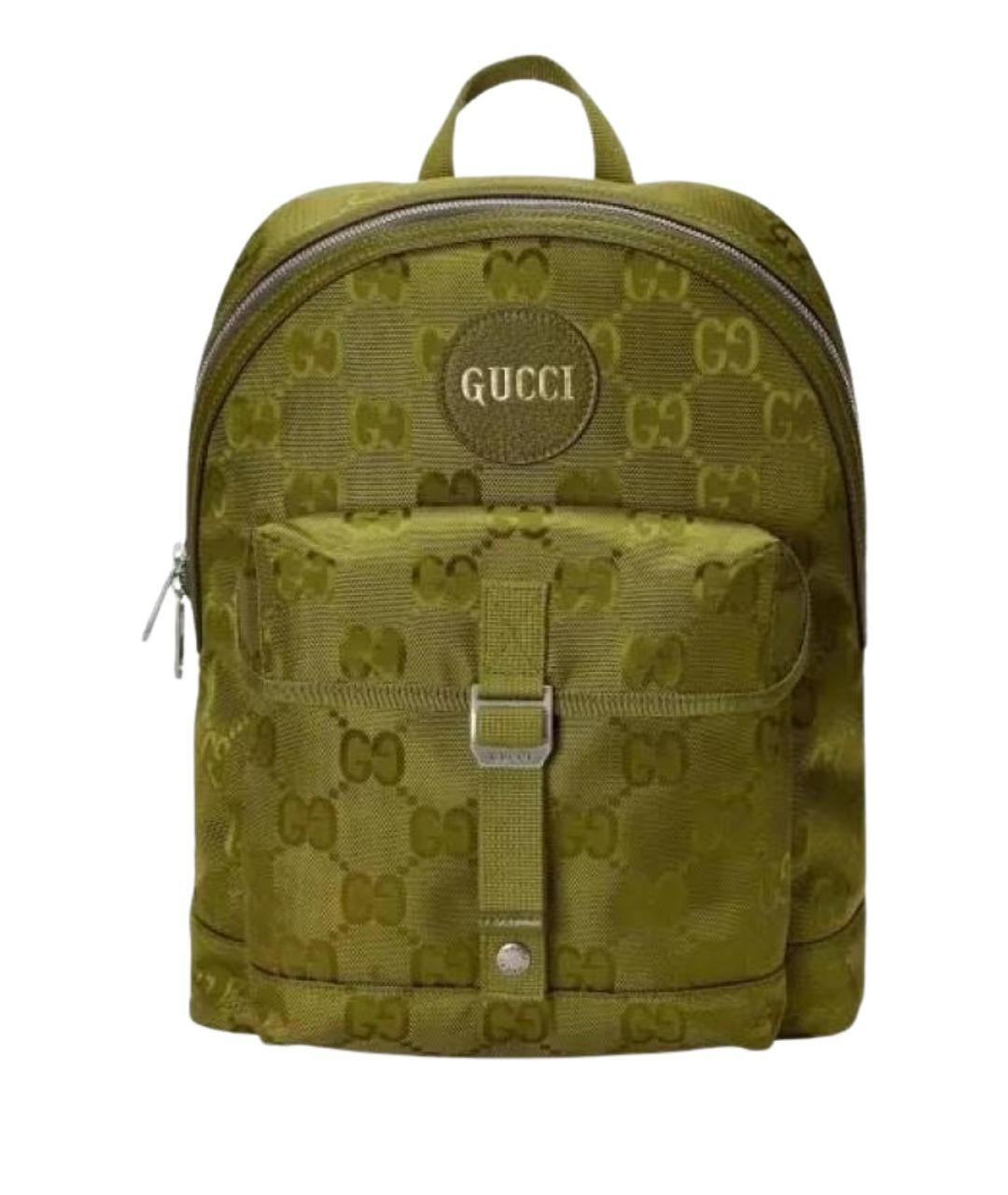 GUCCI Хаки тканевый рюкзак, фото 1