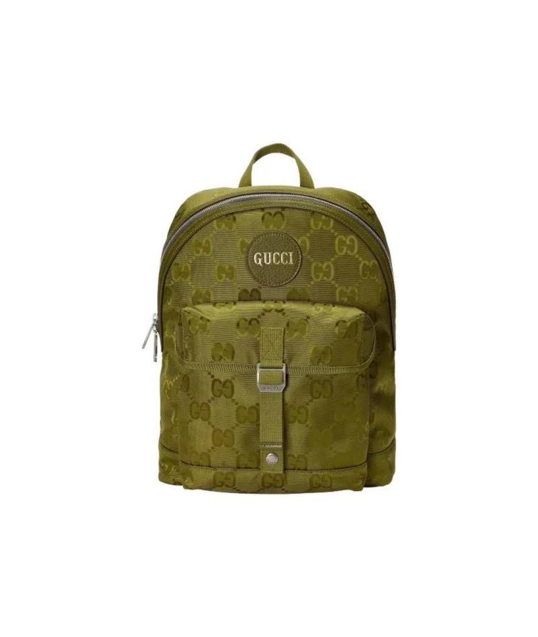 GUCCI Хаки тканевый рюкзак, фото 6