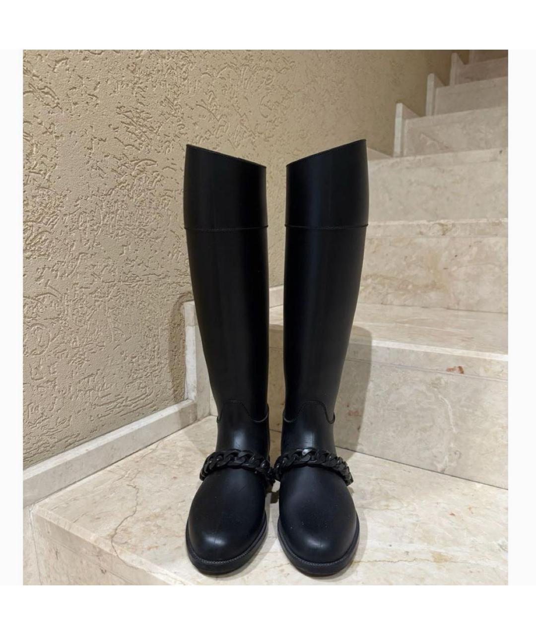 GIVENCHY Черные резиновые сапоги, фото 4