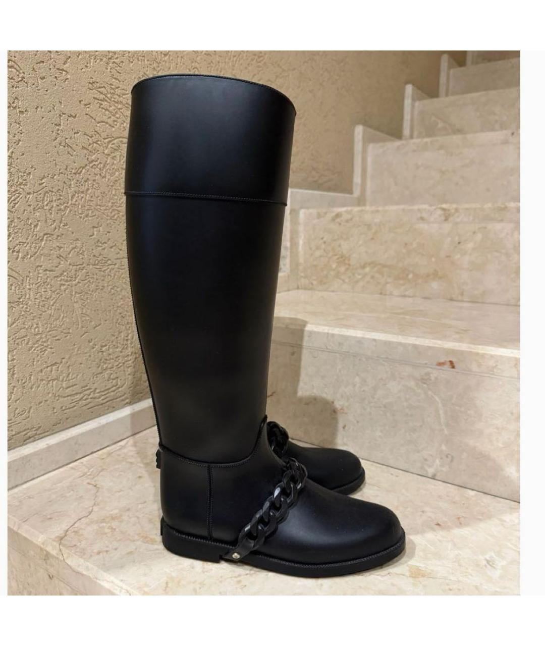 GIVENCHY Черные резиновые сапоги, фото 2